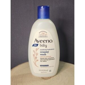 Aveeno Baby Soothing Hydration Creamy Body Wash Fragrance Free Natural Oatmeal
